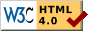 W3C HTML 4.0 Valid